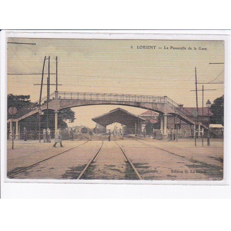 LORIENT: la passerelle de la gare - très bon état