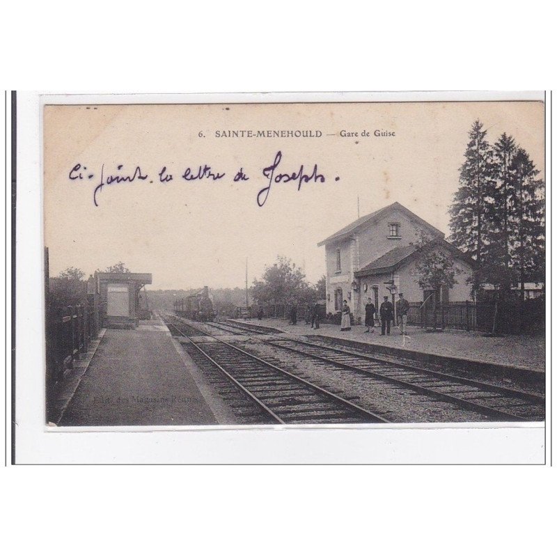 SAINTE-MENEHOULD : gare de guise - tres bon etat