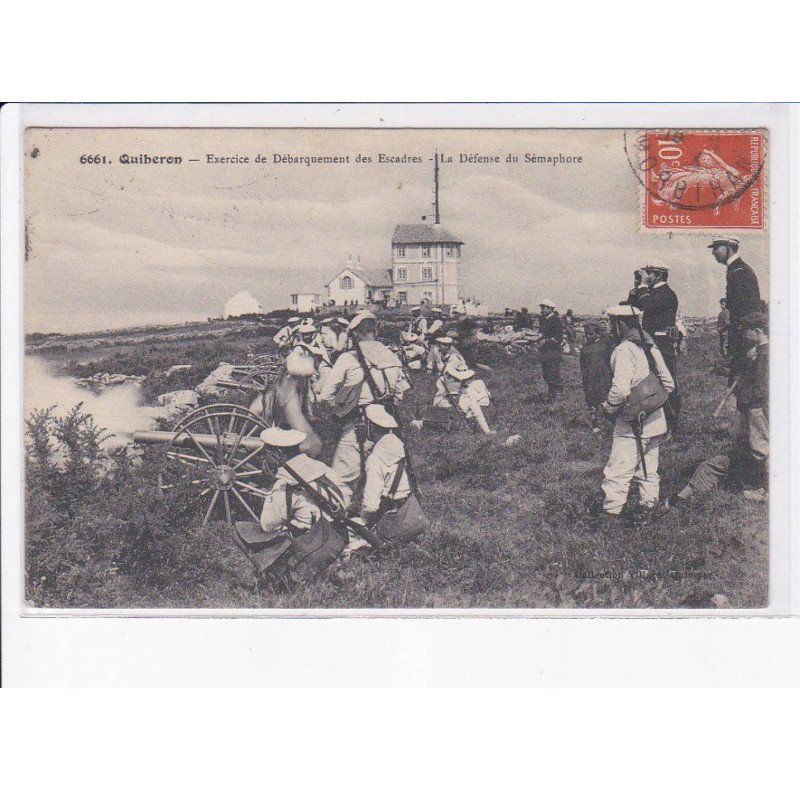 QUIBERON: exercice de débarquement des escadres, la défense du sémaphore - très bon état