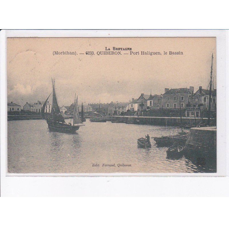 QUIBERON: port haliguen, le bassin - très bon état