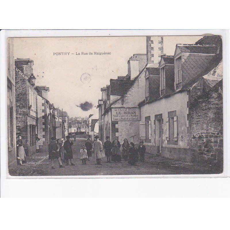 PONTIVY: la rue de malguénac - état