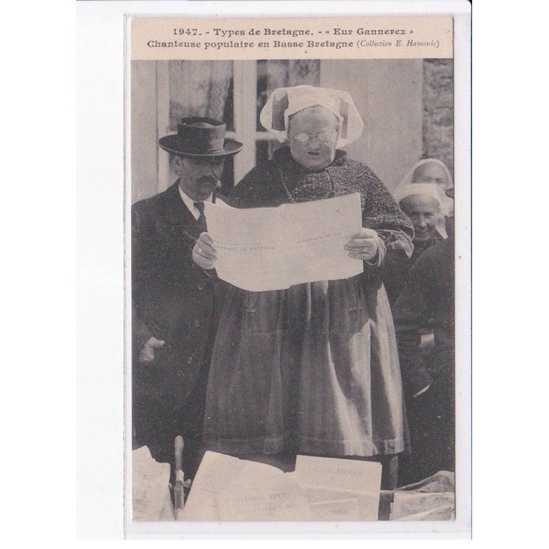 MORBIHAN: "eur gannerez" chanteuse populaire en basse bretagne - très bon état