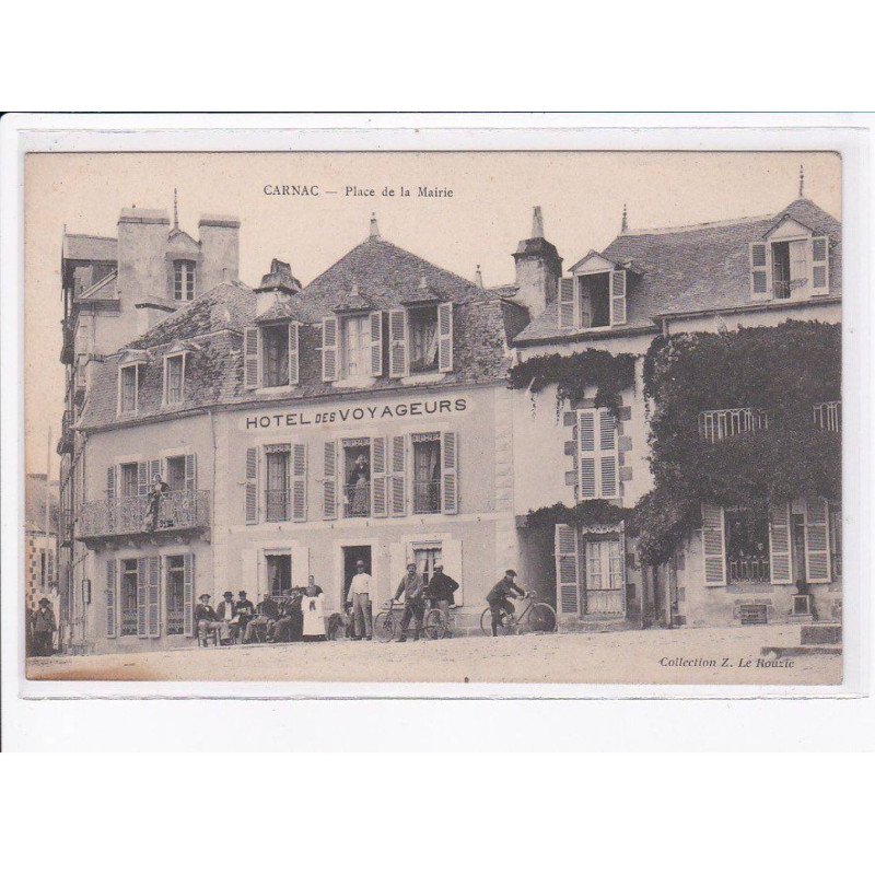CARNAC: place de la mairie, hôtel des voyageurs - très bon état