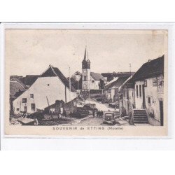 ETTING: souvenir de etting, automobile, église - très bon état