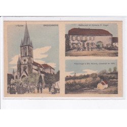 ENCHENBERG: l'église, restaurant et épicerie F. Vogel, pélerinage à sainte-varena construit en 1635 - très bon état