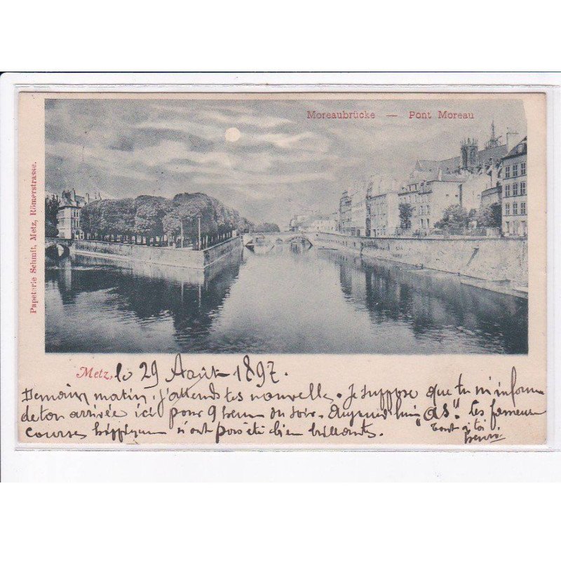 METZ: pont moreau - très bon état