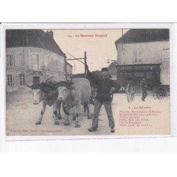 NIEVRE: le galvacher, boeufs, café nationale - très bon état