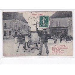 NIEVRE: la galvacher, attelage, boeufs, café national - très bon état