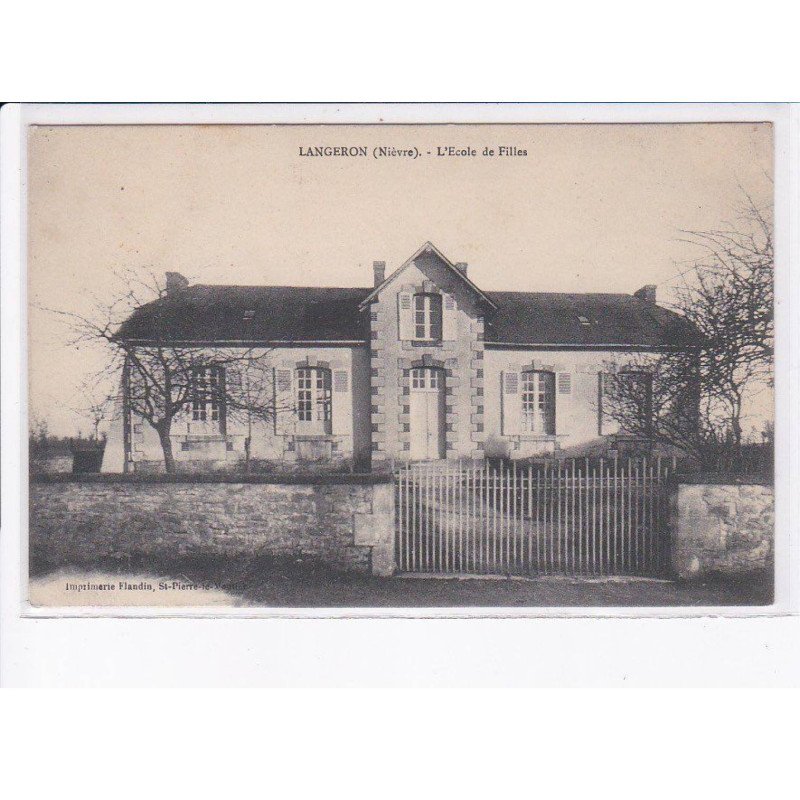 LANGERON: l'école de filles - très bon état