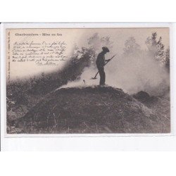 NIEVRE: charbonniers, mise en feu - très bon état