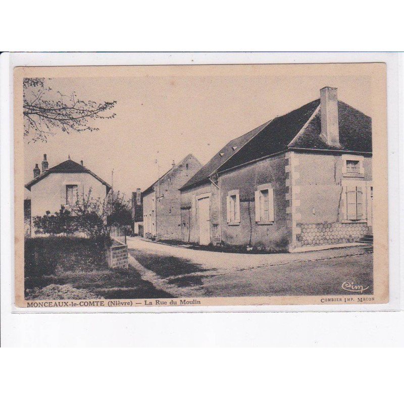MONCEAUX-le-COMTE: la rue du moulin - très bon état