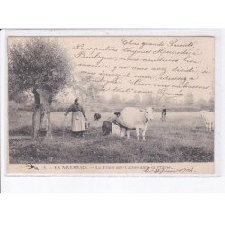 NIEVRE: la traite des vaches dans la prairie - très bon état