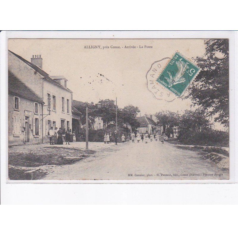 ALLIGNY: arrivée, la poste - état