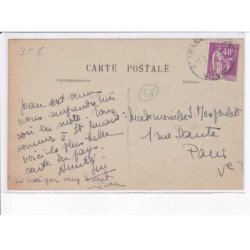 SAINT-AMAND-en-PUISAYE: les camions américains dans l'avenue de la gare 1918, camions militaires - très bon état