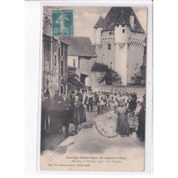 NEVERS: cortège historique de jeanne d'arc 1909, les piquiers - très bon état