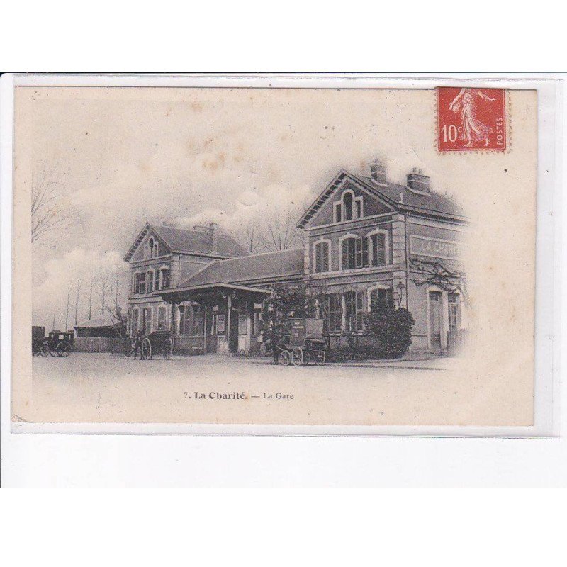 LA CHARITE: la gare, attelage - état