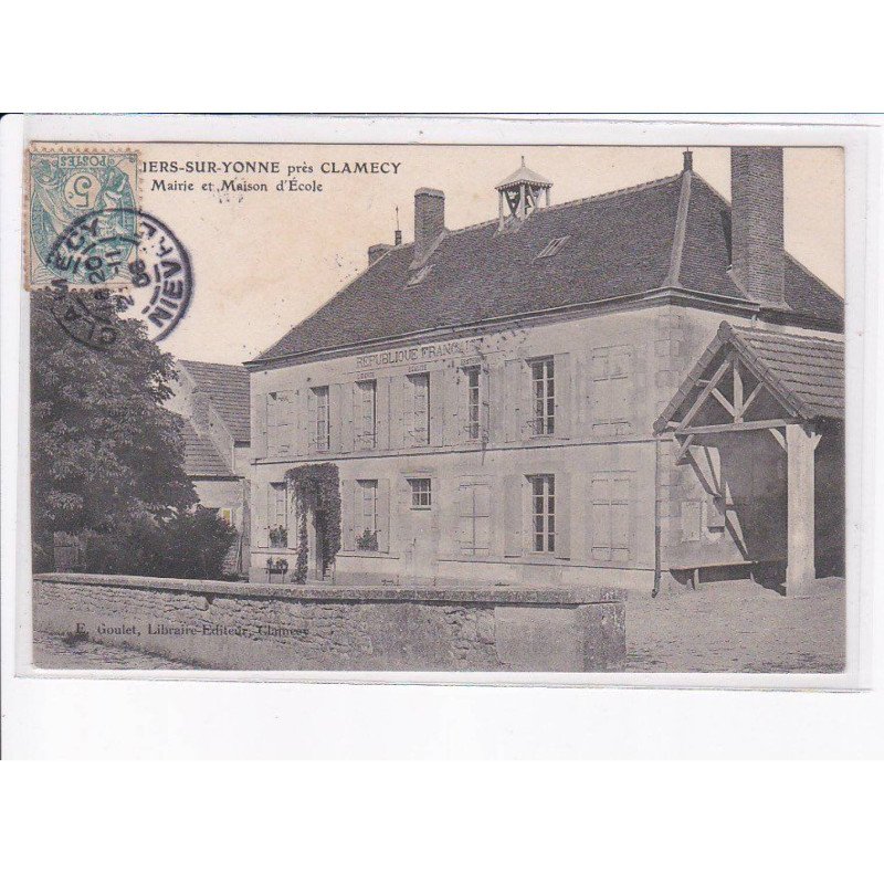 VILLIERS-sur-YONNE: mairie et maison d'école - très bon état