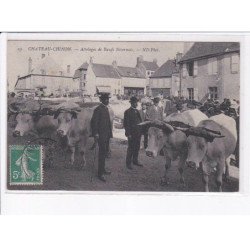 CHATEAU-CHINON: attelage de boeufs nivernais - très bon état