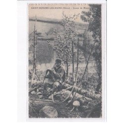 SAINT-HONORE-les-BAINS: joueur de musette - très bon état