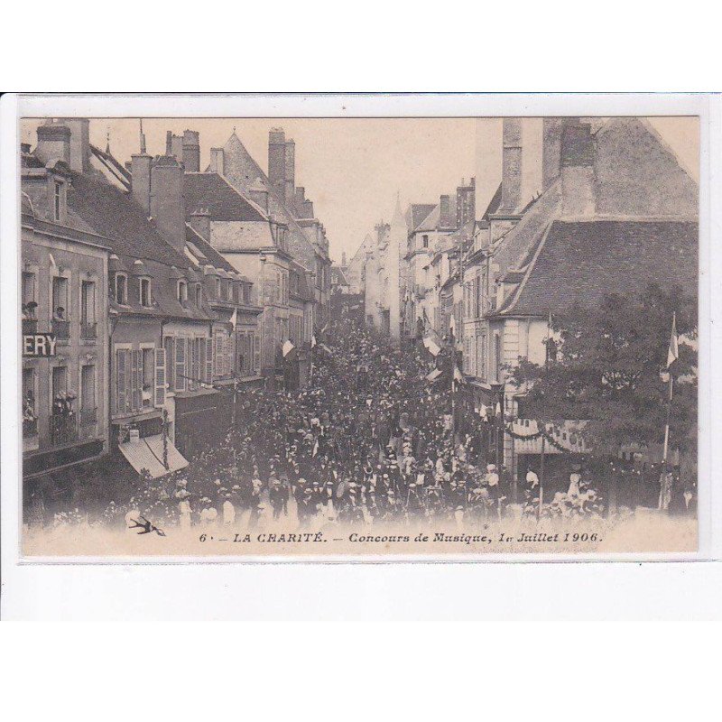 LA CHARITE: concours de musique, 1er juillet 1906 - très bon état