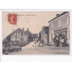 BAZOCHES-du-MORVAN: entrée du village - état