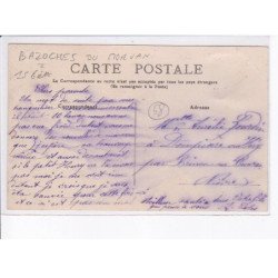 BAZOCHES-du-MORVAN: entrée du village - état