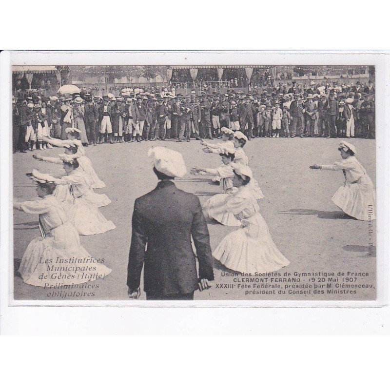 Carte Postale Ancienne Clermont-Ferrand – Gymnastique Des Institutrices, 1900