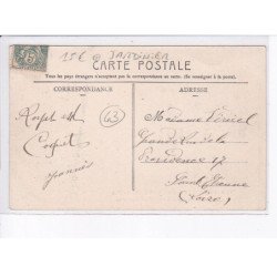 CLERMONT-FERRAND: intérieur du square blaise pascal et le puy-de-dôme, jardinier - très bon état