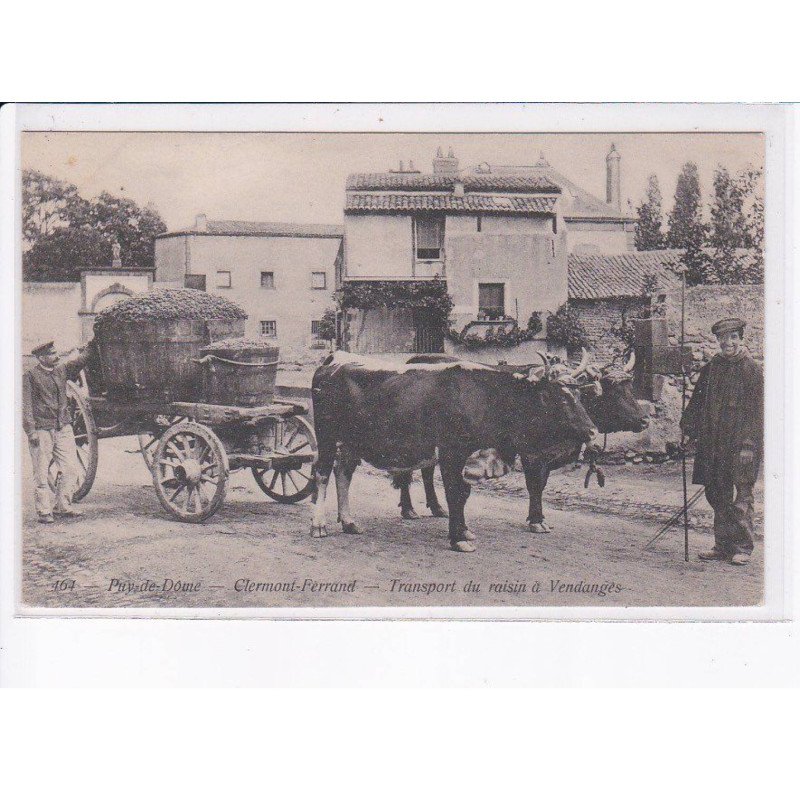 CLERMONT-FERRAND: transport du raisin à vendangers - très bon état