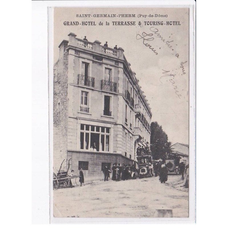SAINT-GERMAIN-L'HERM: grand-hôtel de la terrasse et touring-hôtel - très bon état