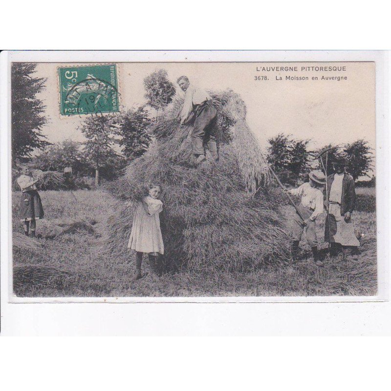 PUY-de-DOME: la moisson en auvergne - très bon état