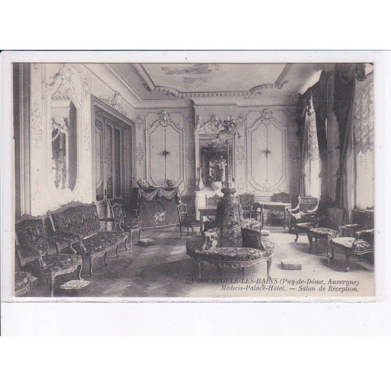 LA BOURBOULE-les-BAINS: médicis-palace-hôtel, salon de récéption - très bon état