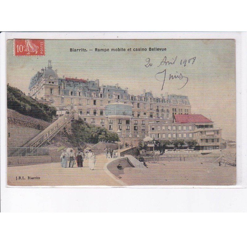 BIARRITZ: la rarmpe mobile et casino bellevue - état