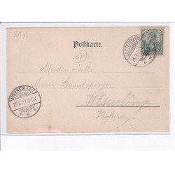 LUTTERBACH: gruss aus, restauration lienemann, hauptstrasse mit kirche - très bon état