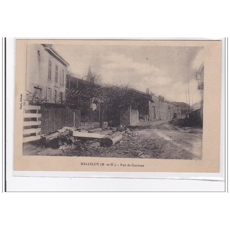 MALLELOY : rue de custines - tres bon etat