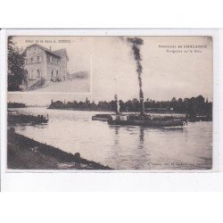 CHALAMPE: souvenir, navigation sur le rhin, hôtel de la gare A. Renoux - très bon état