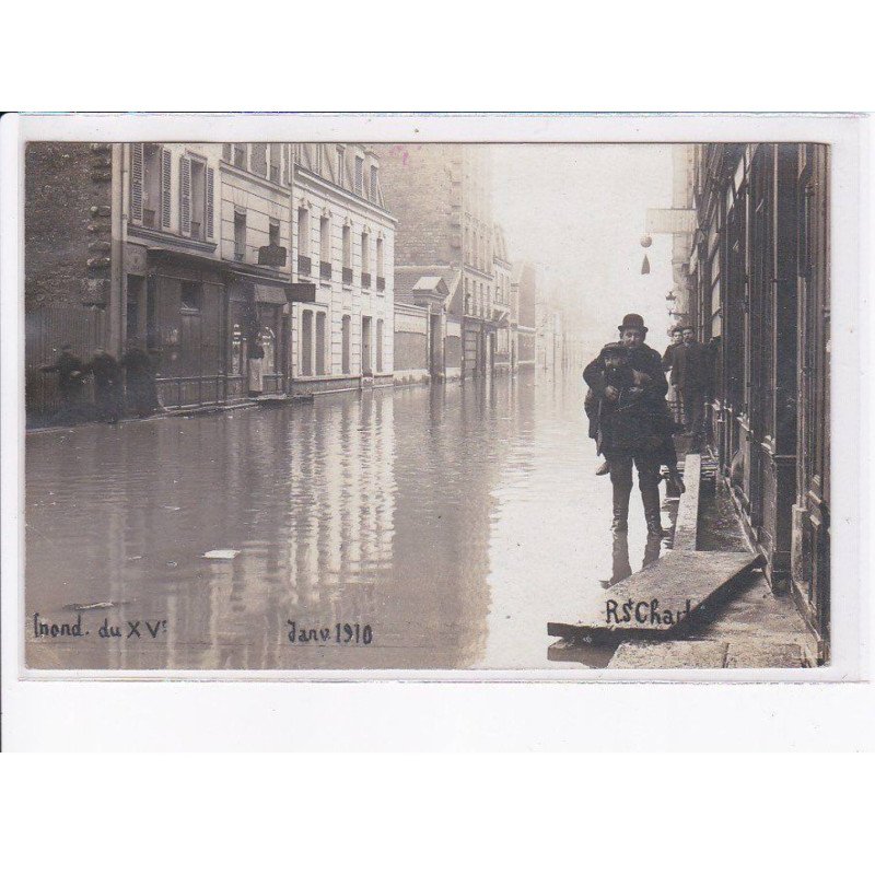 PARIS: 75015 rue saint-charles, crue 1910 - état