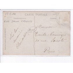 PARIS: 75015 rue saint-charles, crue 1910 - état
