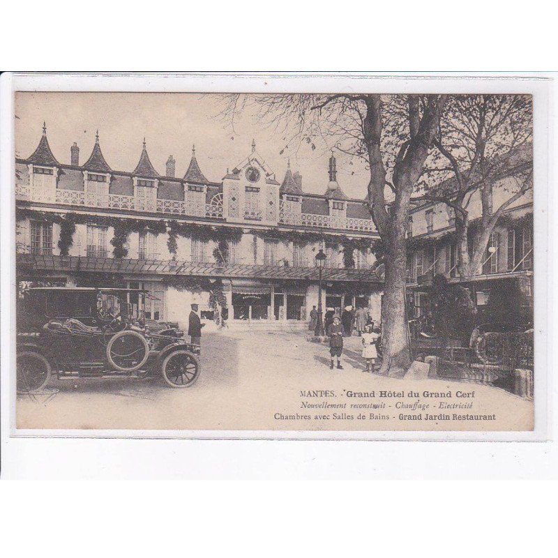 MANTES: grand hôtel du grand cerf, automobile - très bon état