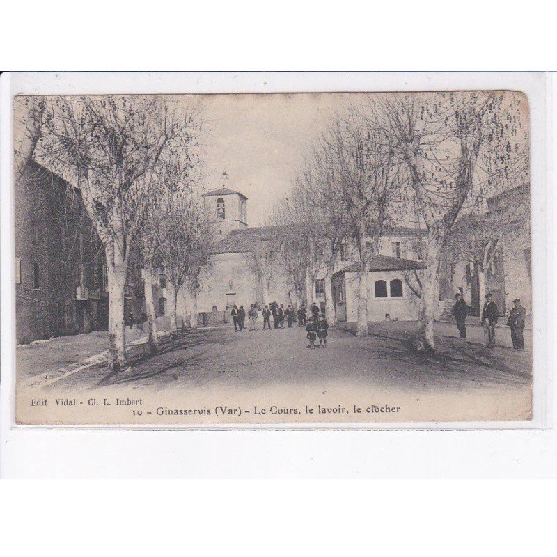 GINASSERVIS: le cours, le lavoir, le clocher - état