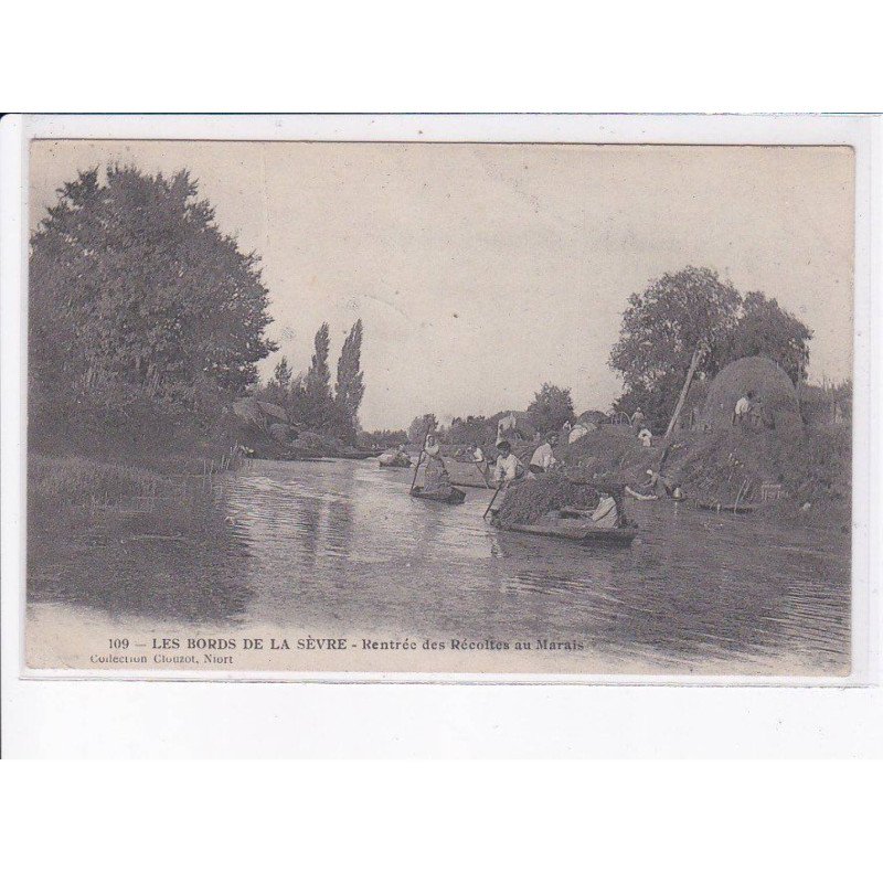 DEUX-SEVRES: les bords de la sèvre, rentrée des récoltes au marais - très bon état
