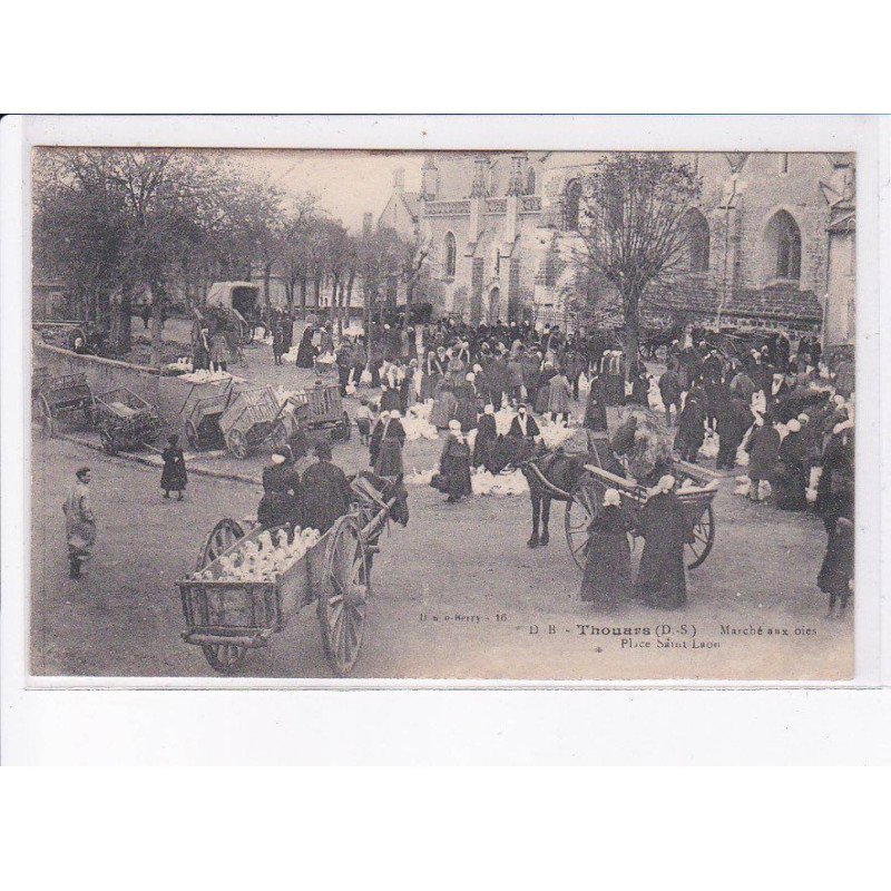THOUARS: marché aux oies, place saint-laon - très bon état