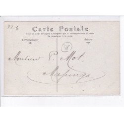 MOISSON: le dirigeable "république" à l'appareillage précédant sa première ascension en date 1908 - très bon état