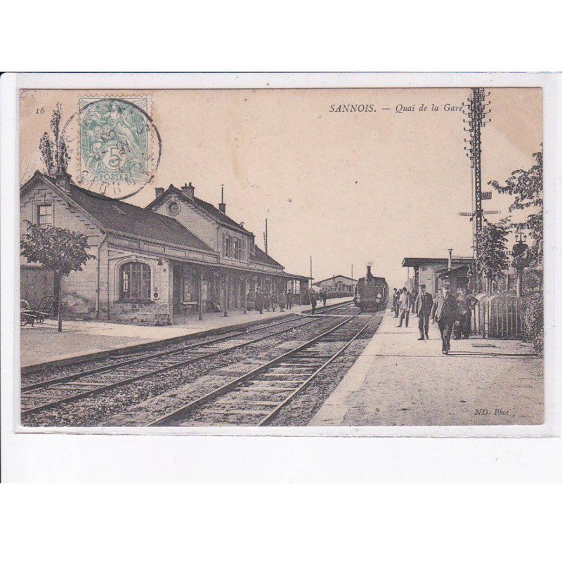 SANNOIS: quai de la gare, train - très bon état