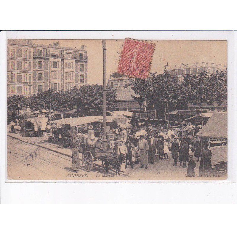 ASNIERES: le marché - état