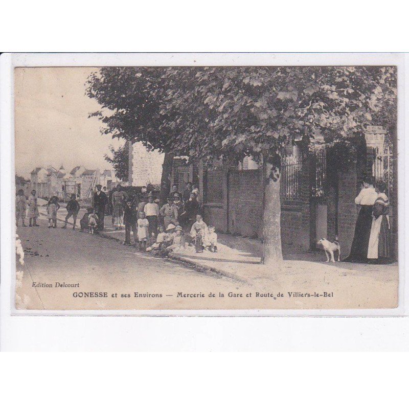 GONESSE: mercerie de la gare et route de villiers-le-bel - état