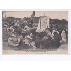 PERSAN: bénédiction de la première pierre de l'église par monseigneur gibier évêque de versailles 1910 - très bon état