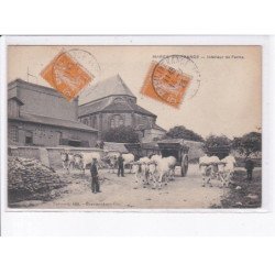 MAREIL-en-FRANCE: intérieur de ferme, attelage boeufs - très bon état