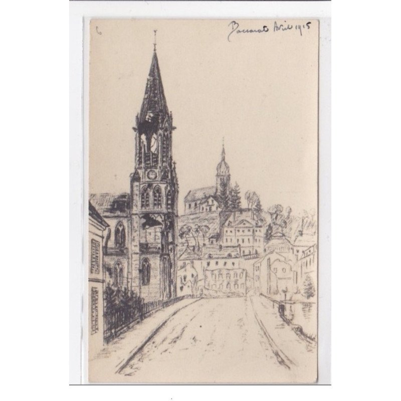 MEURTHE et MOSELLE : dessin - tres bon etat