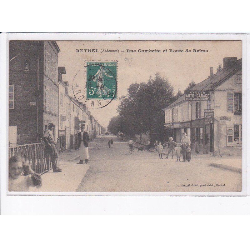 RETHEL: rue gambetta et route de reims - état